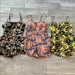 Material girl romper lot. Size small